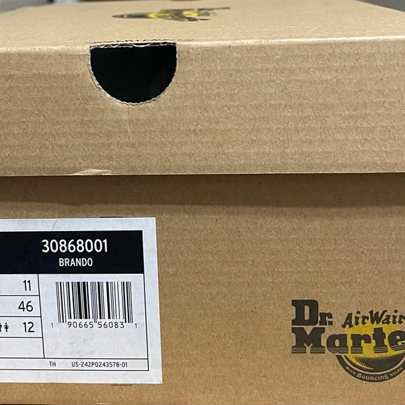 Dr. Martens Men's Jorge II Black Leather Slingback Clog Work Shoe sz 12 NIB - Picture 15 of 15